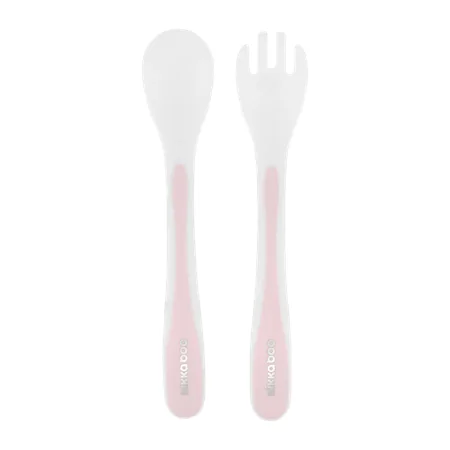 Kikka Boo Spoon and Fork Set – Vaaleanpunainen