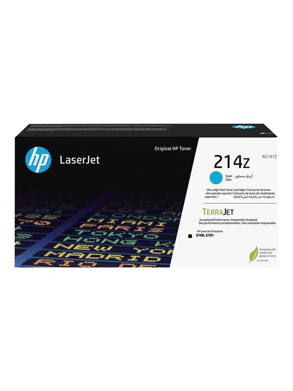 Hp Väriainekasetti Syaani 214z 26k - Color Laserjet 6700dn/6701dn