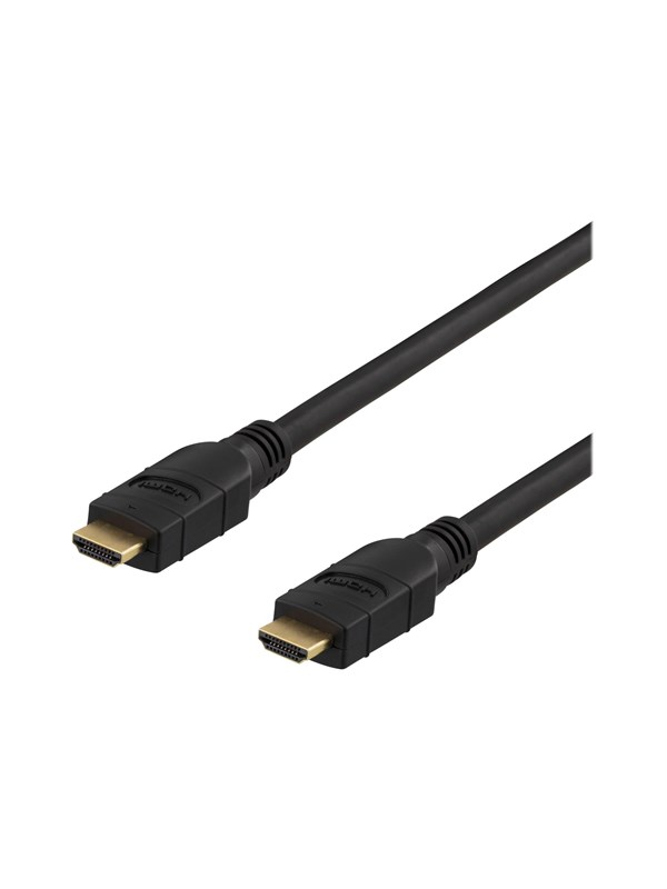 DELTACO PRIME aktiivinen HDMI-kaapeli, 15m, 4K 60Hz, Spectra, musta