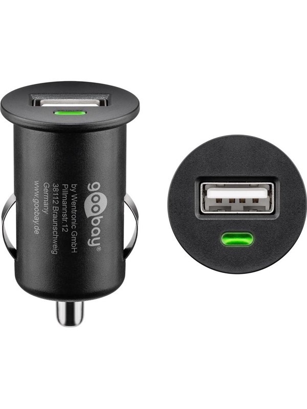Goobay Snabbladdning USB billadare (18 W) 18 W max. 2,4 A (12/24 V) 1x USB QC 3.0