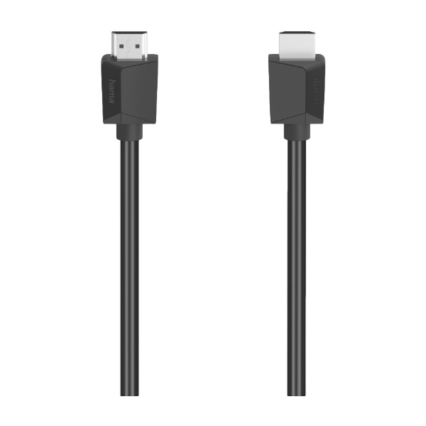 Hama High Speed HDMI -kaapeli, jossa 4K, HDR, Ethernet, 1,5 m, musta