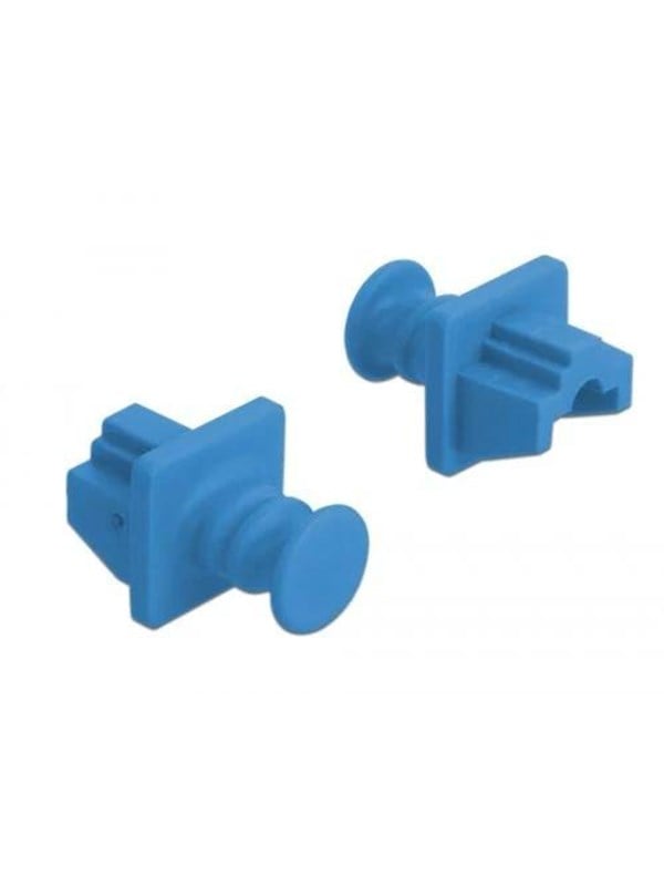 DeLOCK Dust Cover for RJ45 jack 10 pieces blue