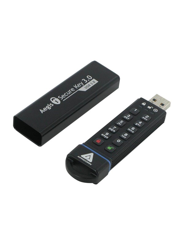 Apricorn Aegis Secure Key 3.0 16gb Usb-a Musta