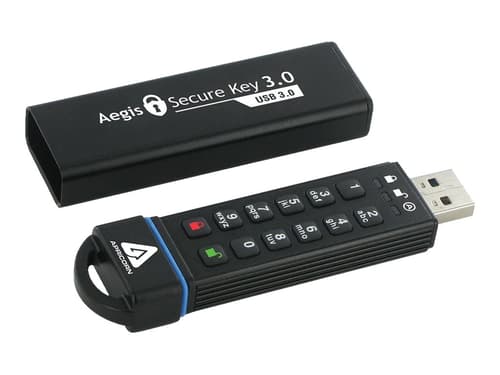 Apricorn Aegis Secure Key 3.0 16gb Usb-a Musta