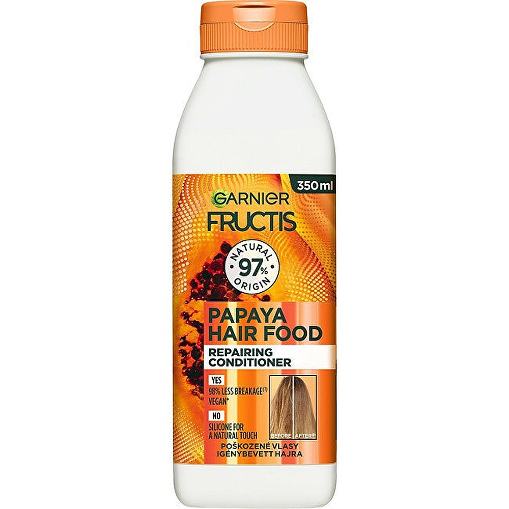 Fructis Hair Food Regeneroiva hoitoaine vaurioituneille hiuksille (Papaya Repair ING Conditioner) 350 ml