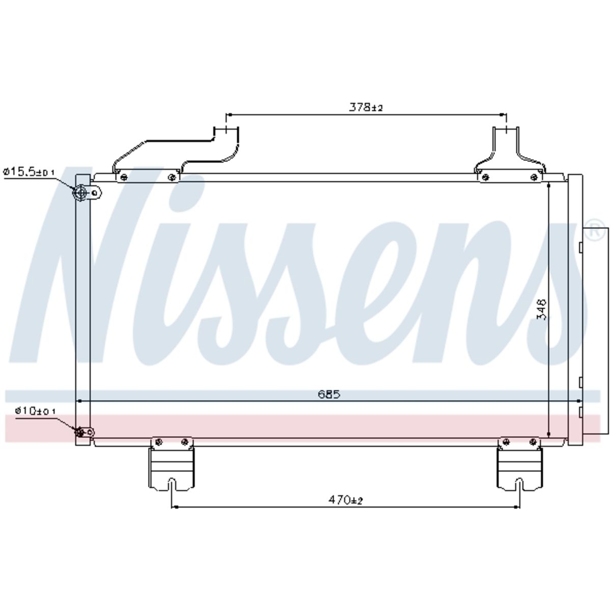 Lauhdutin, ilmastointilaite NISSENS 940114