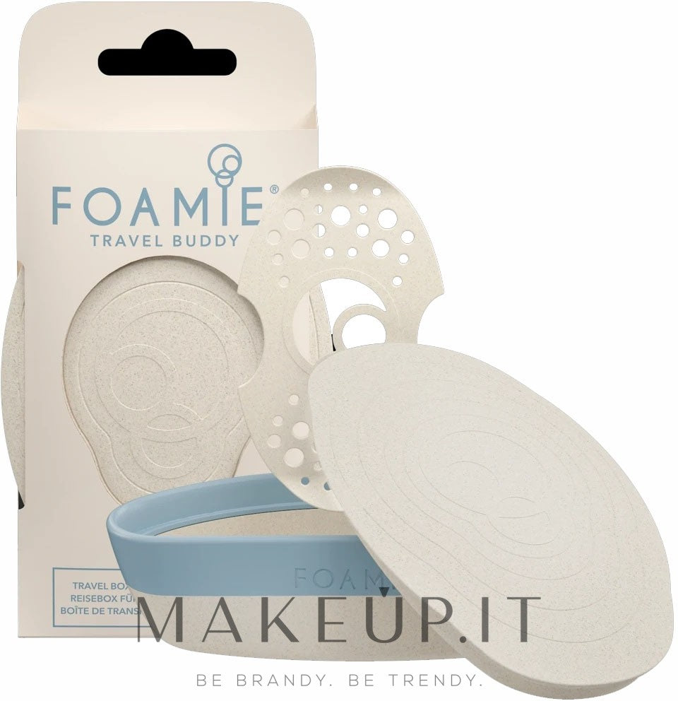 Ympäristöystävällinen Foamie-matkakotelo Buddy Solid -shampoolle ja -hoitoaineelle