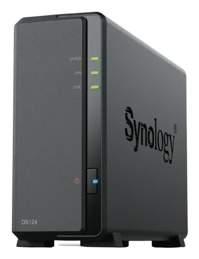 Synology DiskStation DS124 - 1-paikkainen NAS-palvelin, Musta
