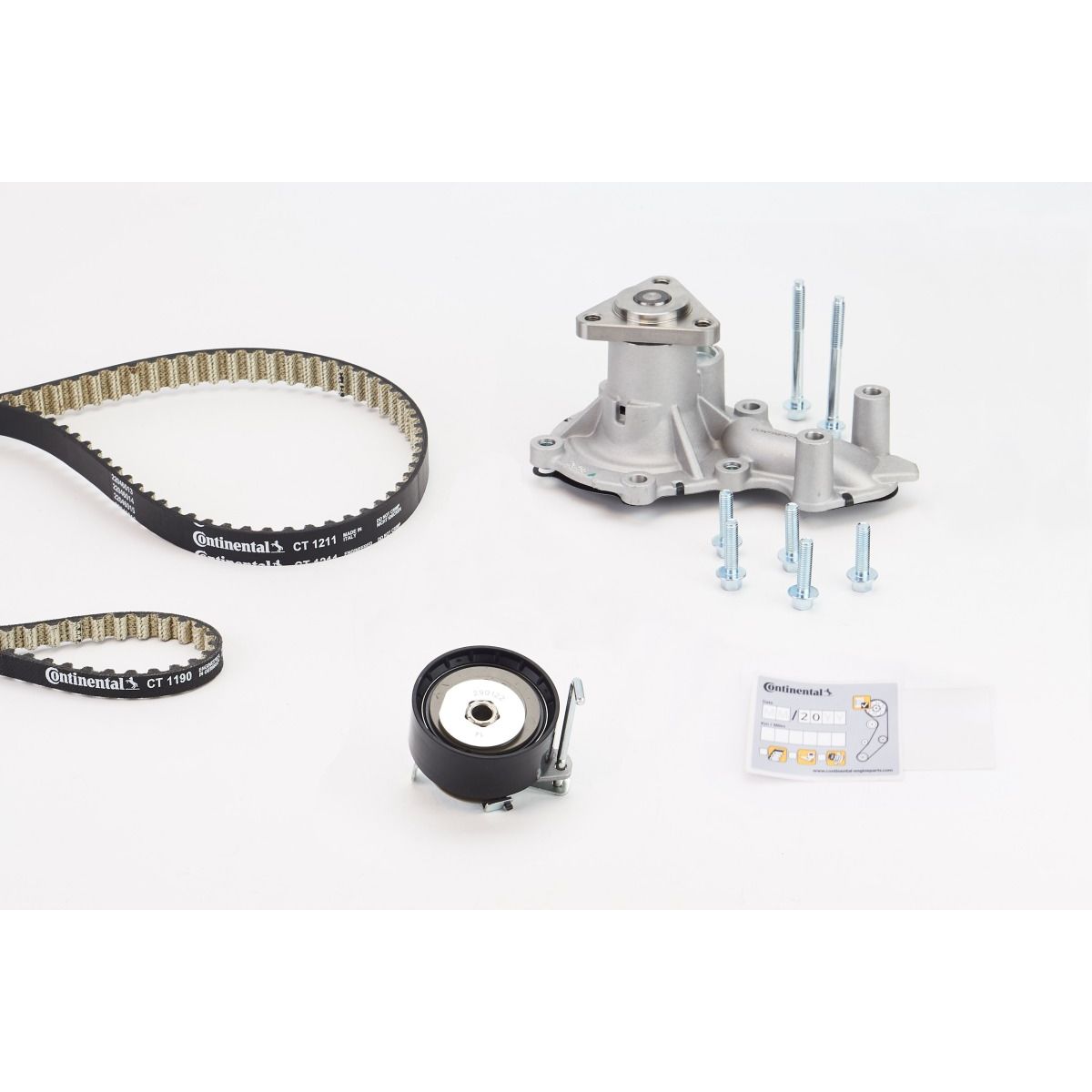 Vesipumppu + jakohihnasarja CONTITECH CT1211WP2PRO