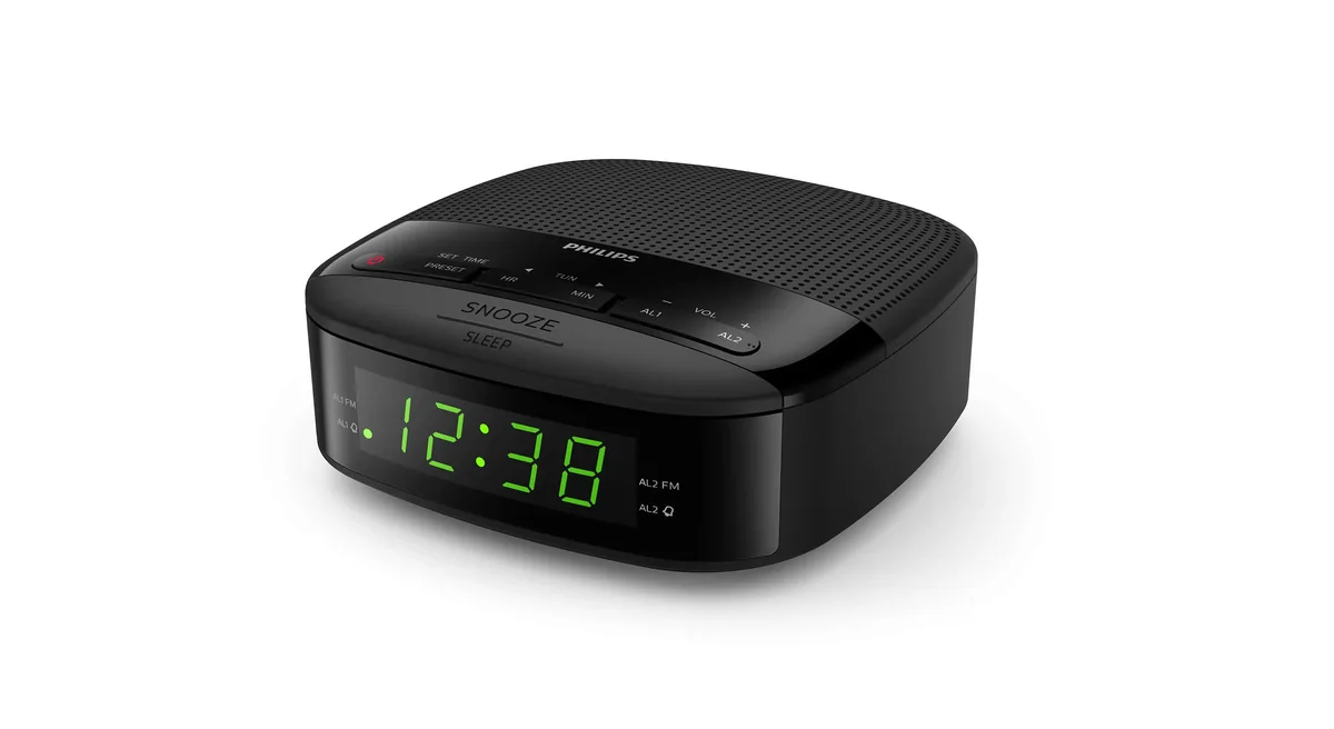 Philips TAR3205/12, Kello, Digitaalinen, FM, 87,5 - 108 MHz, 0,2 W, LED