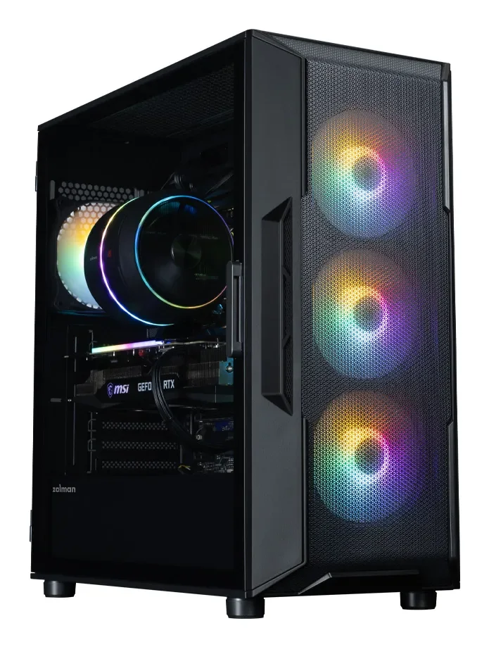 Zalman I3 NEO V2, Midi Tower, PC, Musta, ATX, Mini-ITX, mikro ATX, Terästä, Karkaistu lasi, Akryylinitriilibutadieenistyreeni (ABS), 16 cm