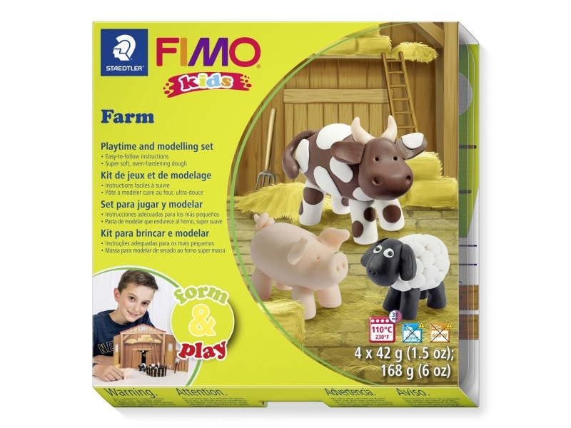 Staedtler Aseta malli savi Fimo Kids F&P Farm.
