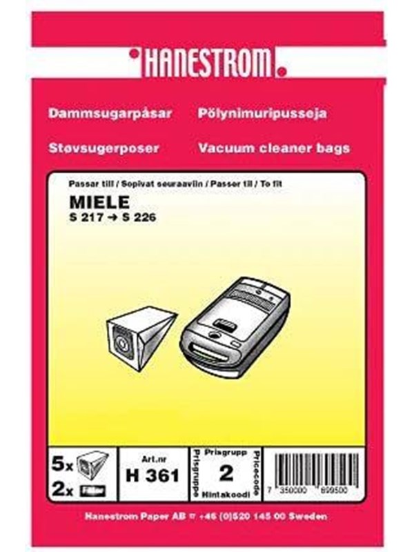 Haneström Pölypussit, mikrokuitu, 5kpl. DU12046 Vastaa: N/A