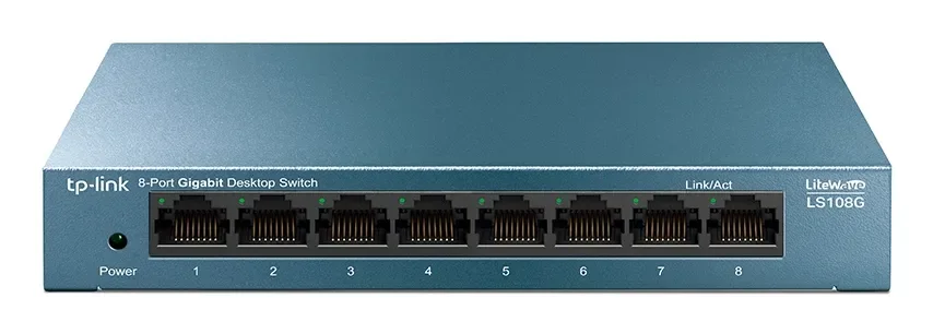 TP-Link LiteWave LS108G - Hallitsematon 8-porttinen gigabit-pöytäkytkin, Sininen