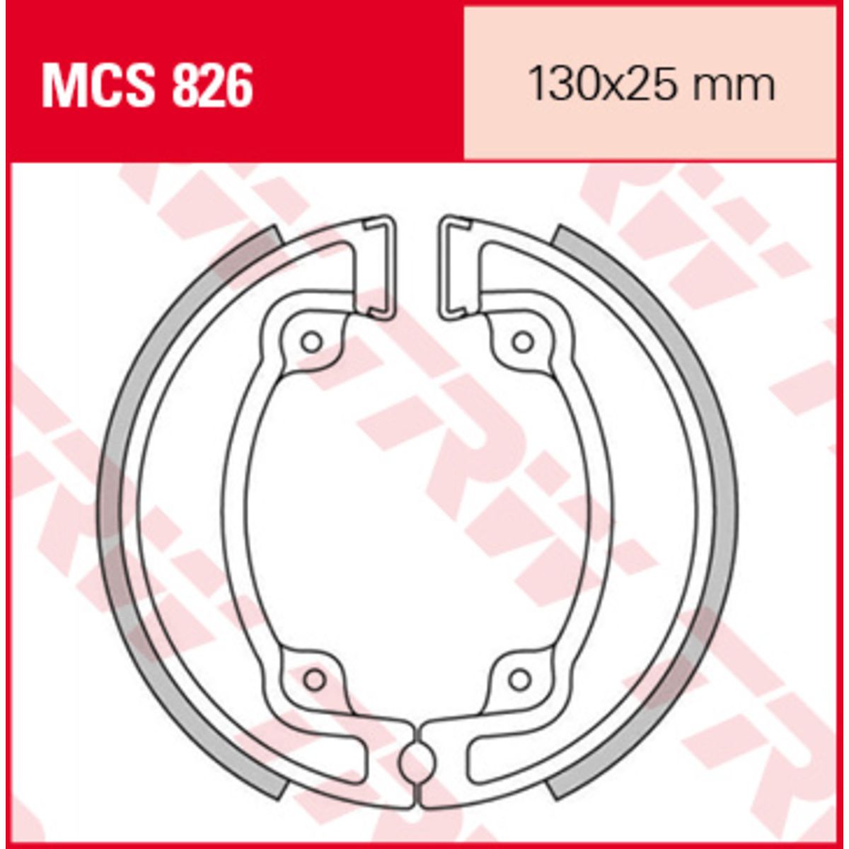 Jarrukenkäsarja TRW MCS826