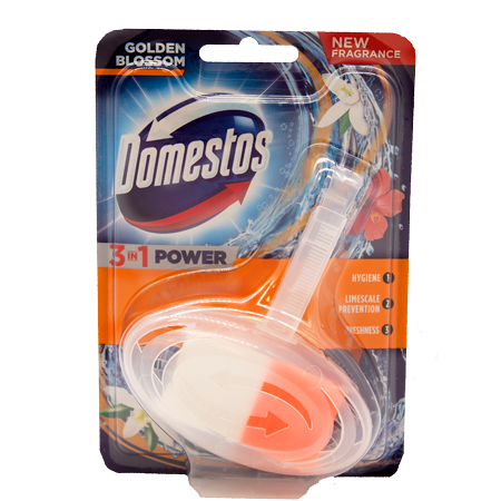 Domestos 3in1 WC-blokki - Golden Blossom - Kultainen kukka