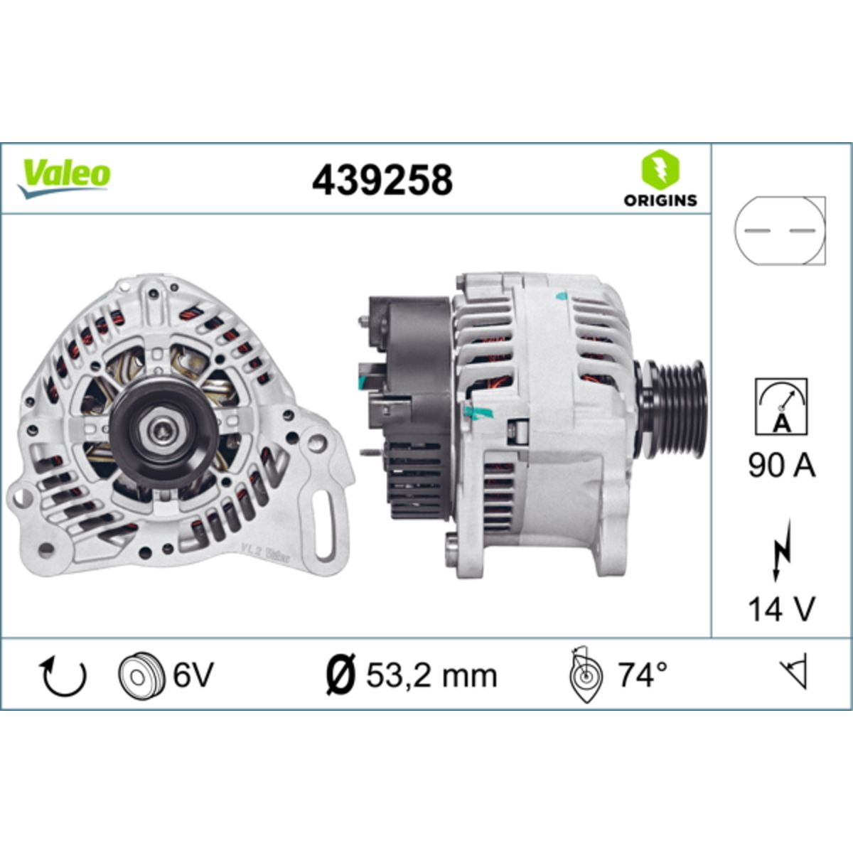 Laturi VALEO 439258