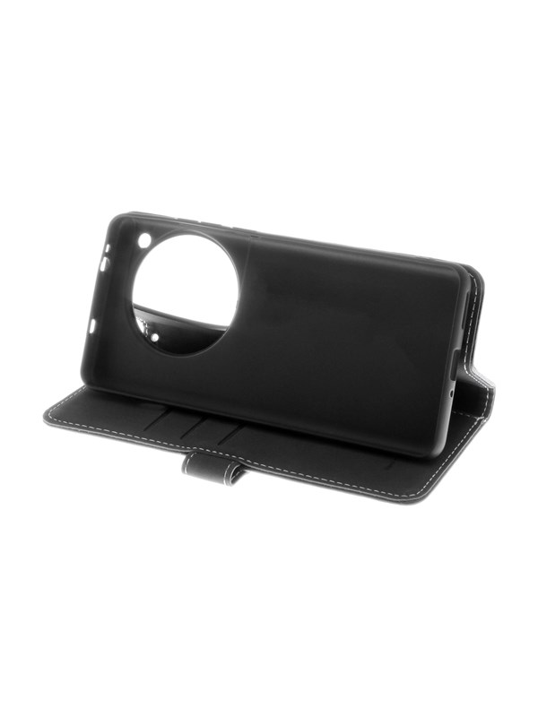 Insmat Flip Case -lompakkokotelo, OnePlus 12, musta