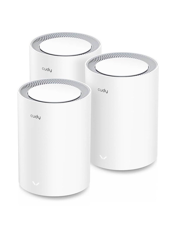 Cudy Mesh Solution M3000 3-pack AX3000 Gigabit Wi-Fi 6 2.5G White - Mesh router Wi-Fi 6
