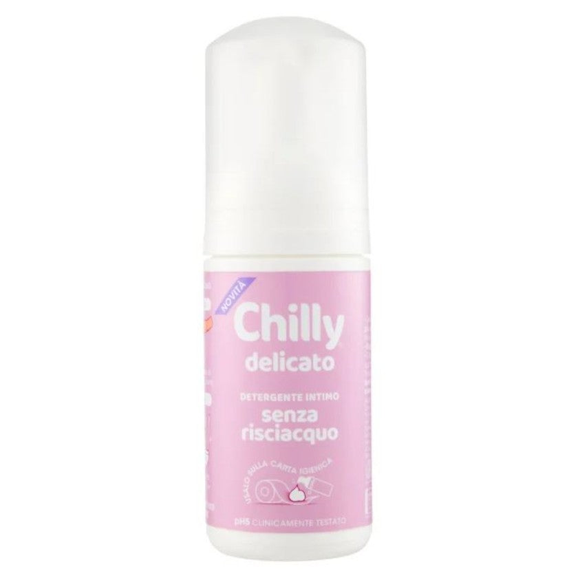 Chilly Herkkä, hellävarainen puhdistusvaahto hygieniaan ilman huuhtelua intima 100 ml