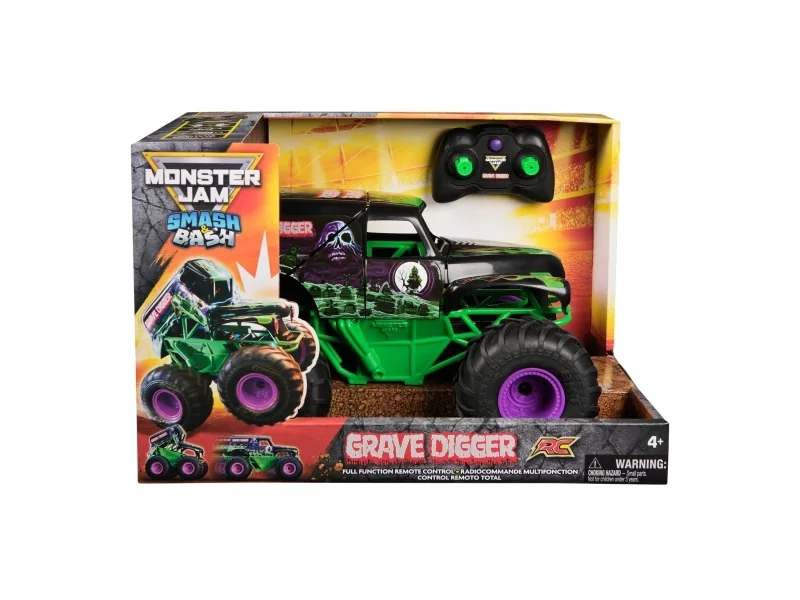 Monster Jam Master - Wreck & Repair Grave Digger, Monster truck, 4 vuosi/vuosia, Muovi, Musta, Vihreä
