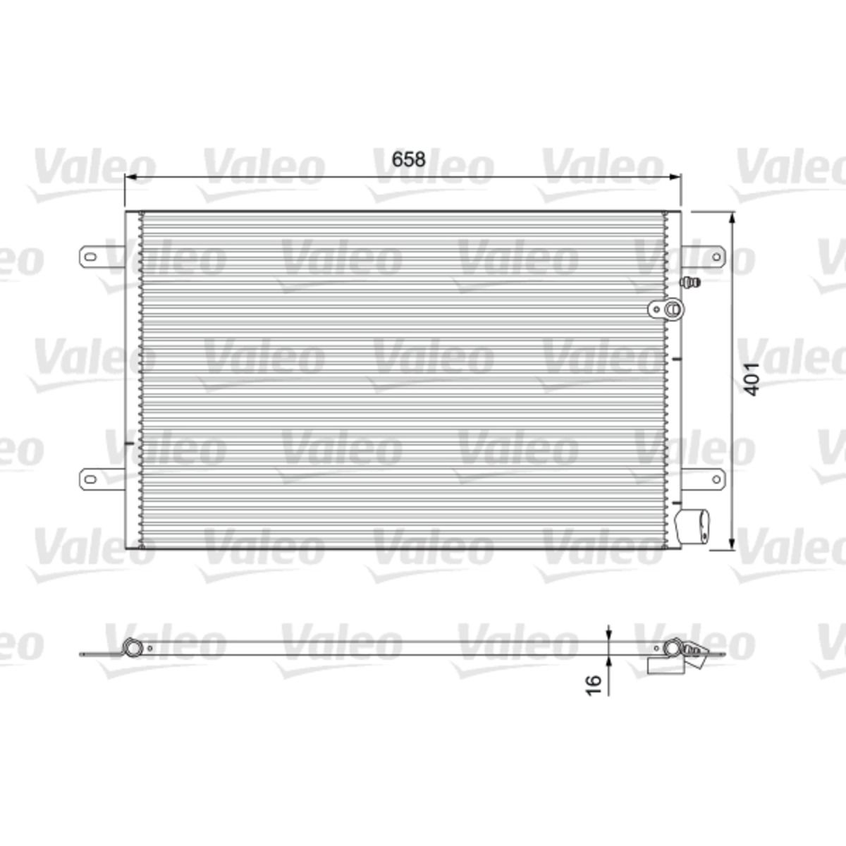 Lauhdutin, ilmastointilaite VALEO 814004