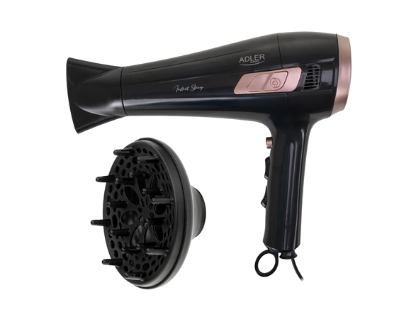 Adler AD 2283 2400 W -hiustenkuivaaja, musta