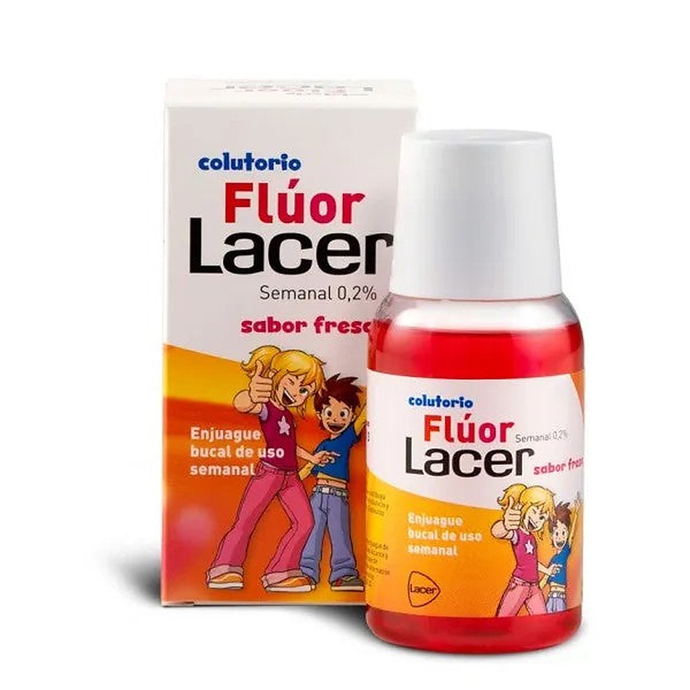 LacerTM Fluori 0,2 Strawberry Suuvesi 100ml