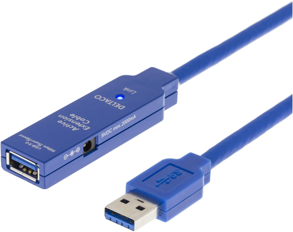 Deltaco USB3-1000 - USB extension cable - USB Type A to USB Type A - 2 m