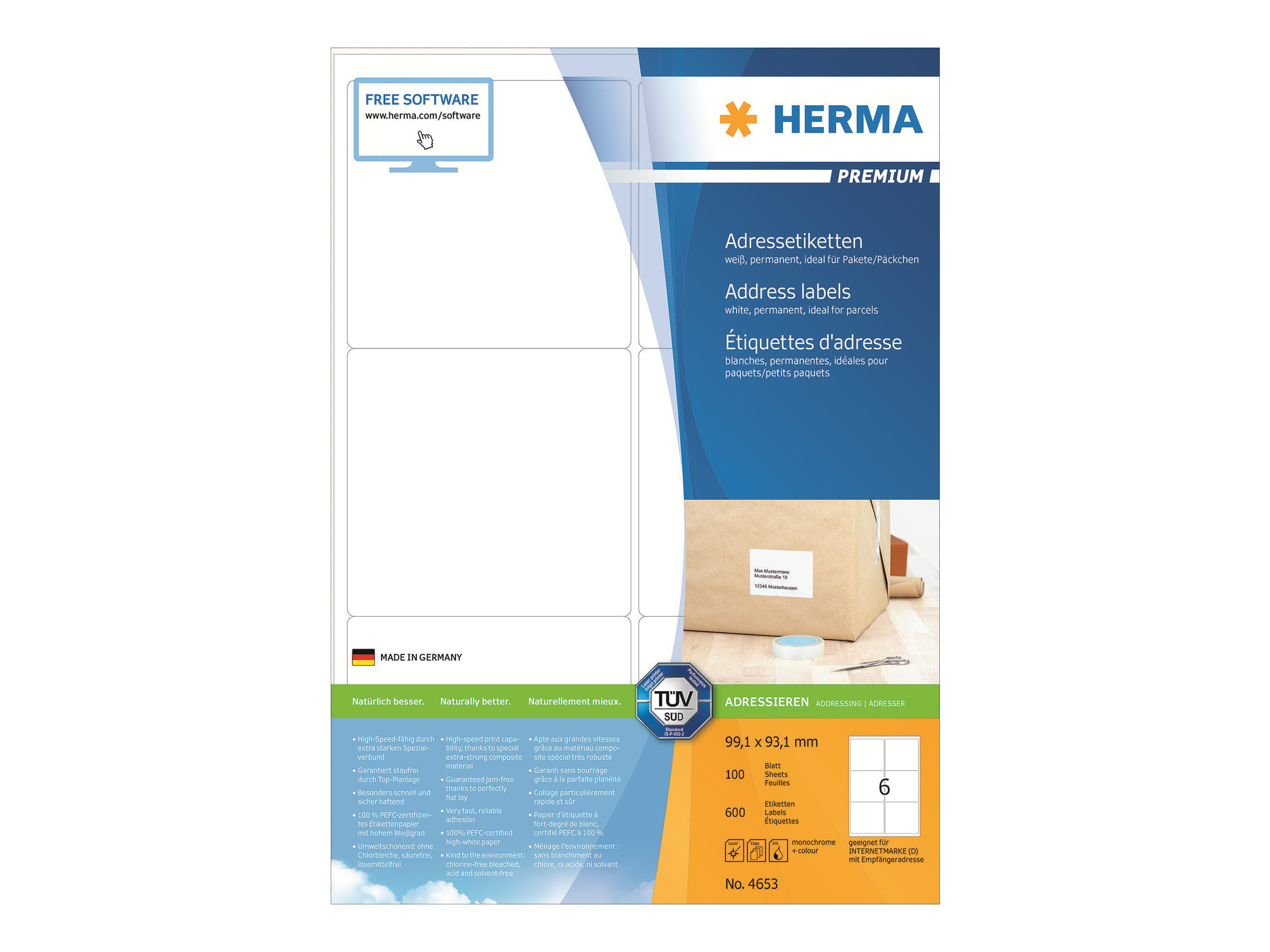 Herma label Premium 99,1x93,1 (600)