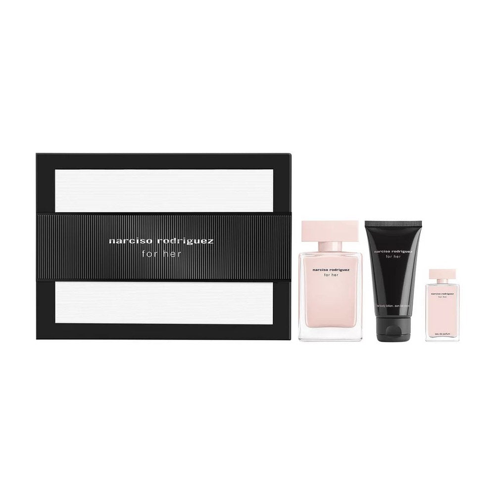 Narciso Rodriguez Narciso Rodriguez for Her Gift Set EDP 50 ml, vartalovoide 50 ml ja EDP-miniatuuri 7,4 ml 50ml
