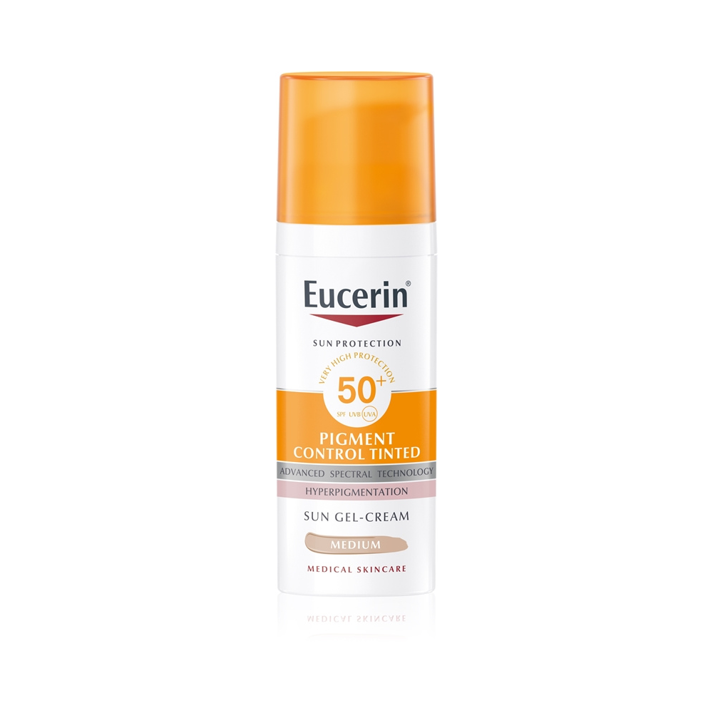 Eucerin Pigmentti Control Värillinen aurinkovoide SPF 50+ 50 ml Medium