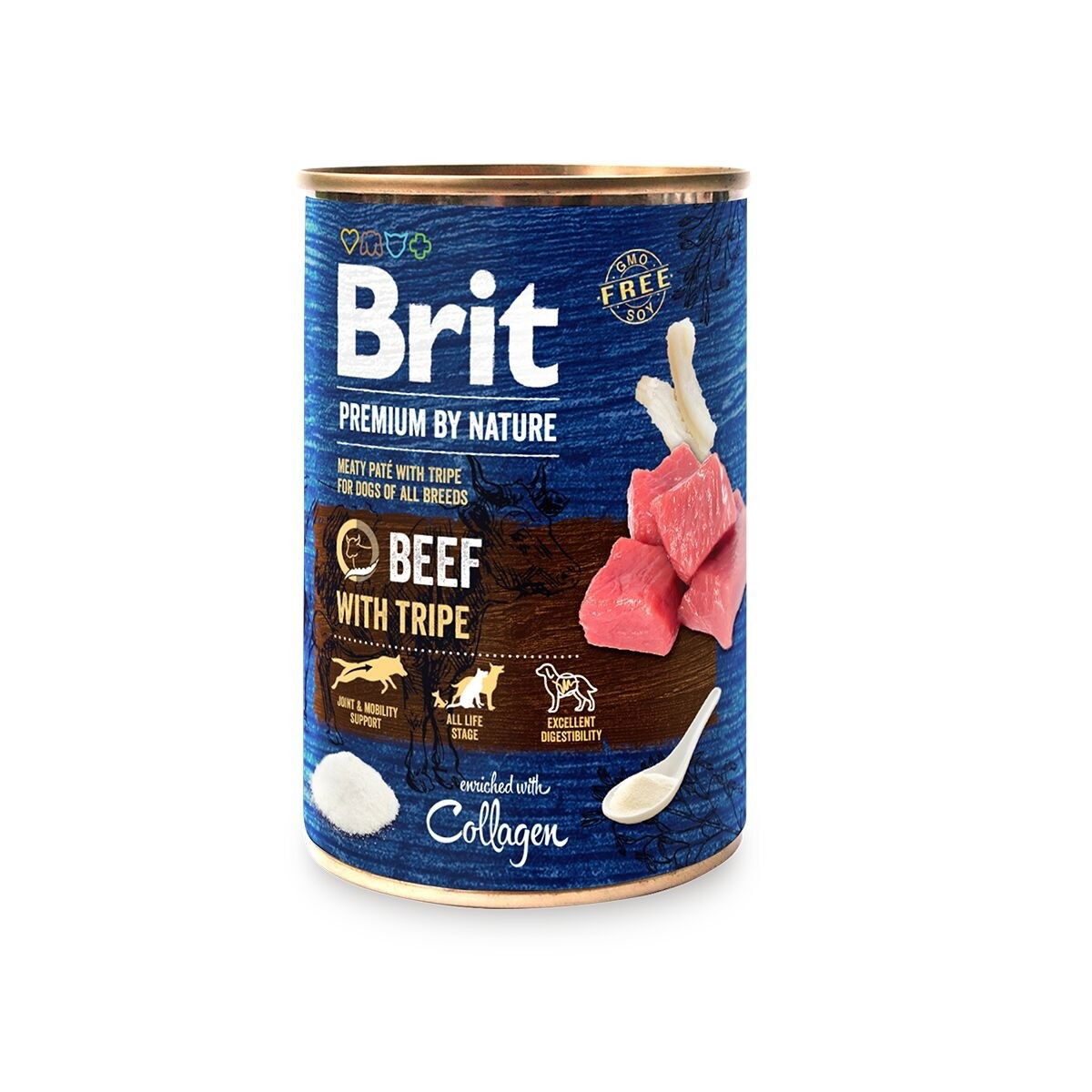 Brit Premium by Nature Beef with Tripes märkäruoka, 400g