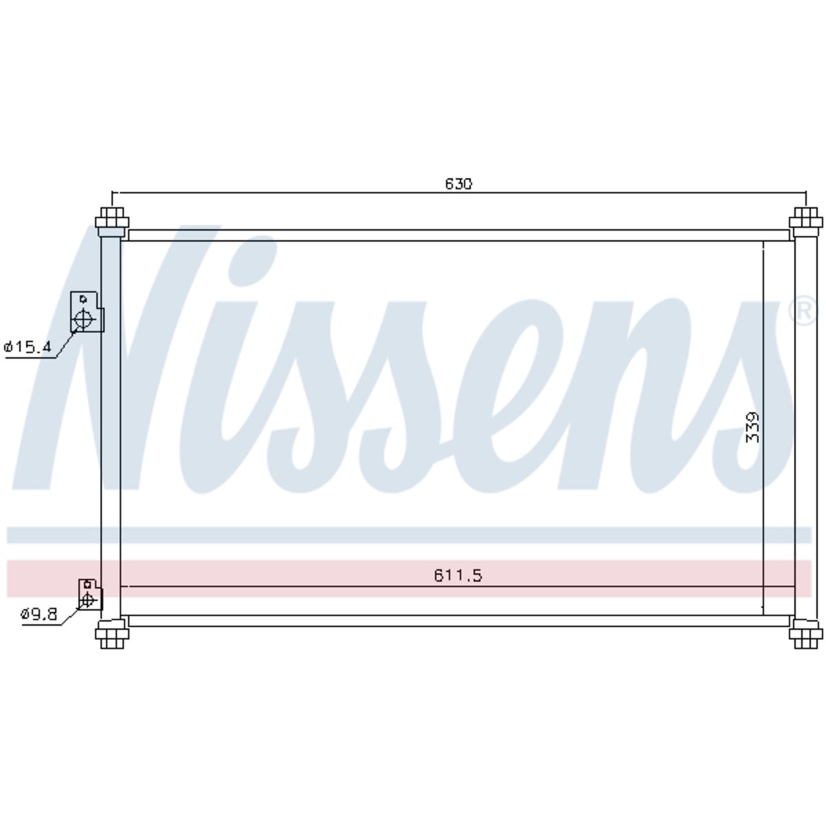 Lauhdutin, ilmastointilaite NISSENS 94733