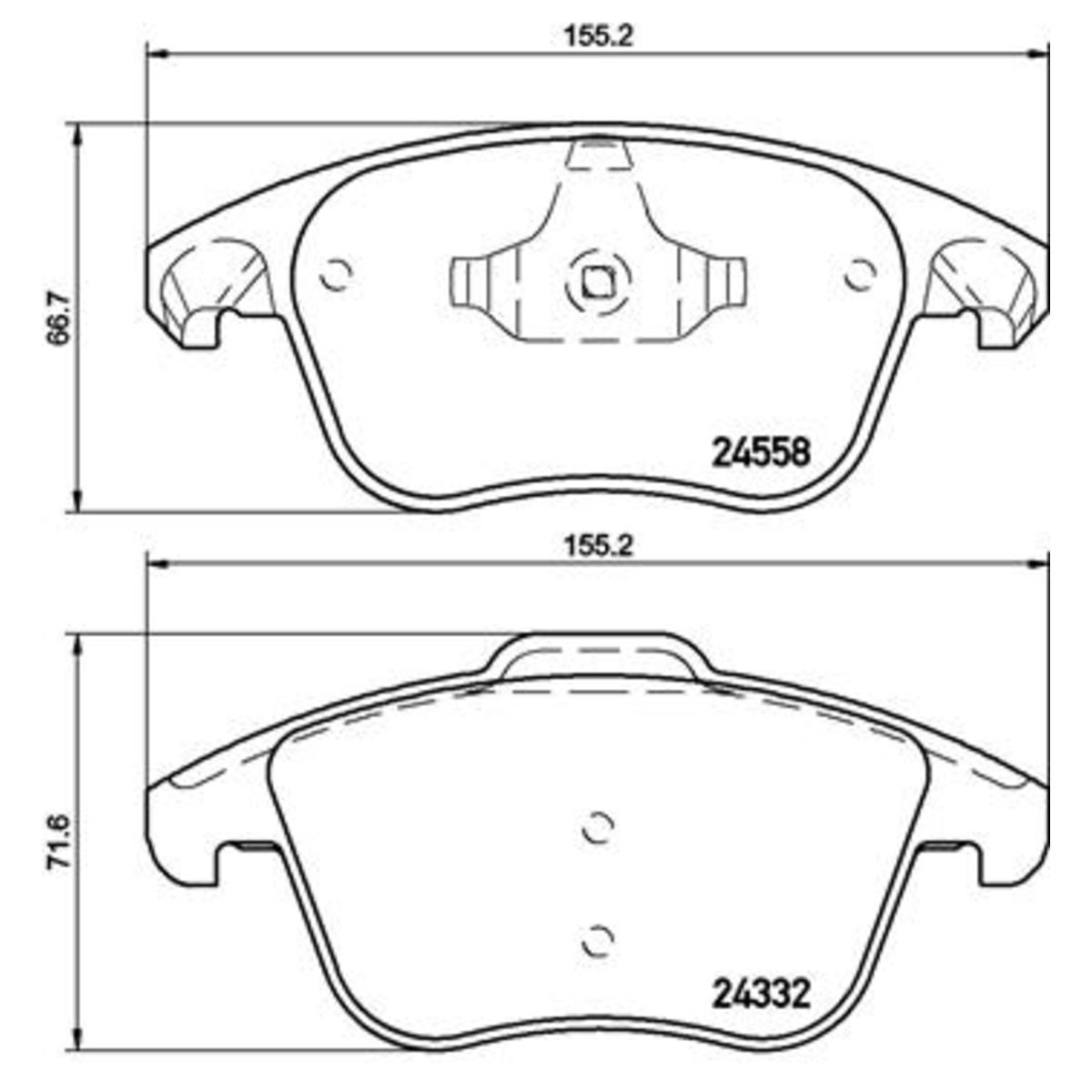Jarrupalat, levyjarru BREMBO P 61 117