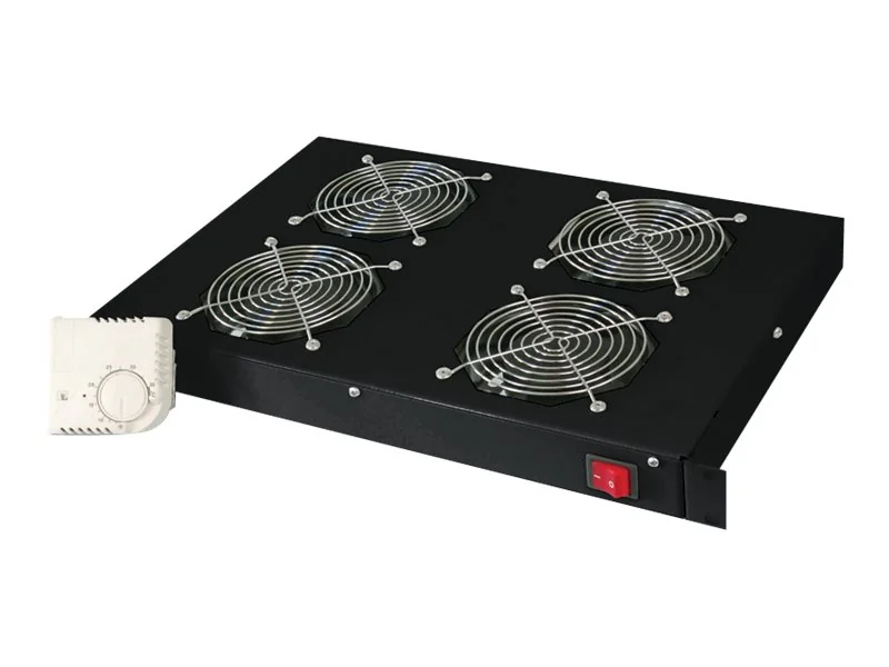 DIGITUS DN-19 FAN-4-HO-SW Ventilation Unit for variable 483 mm (19") installation