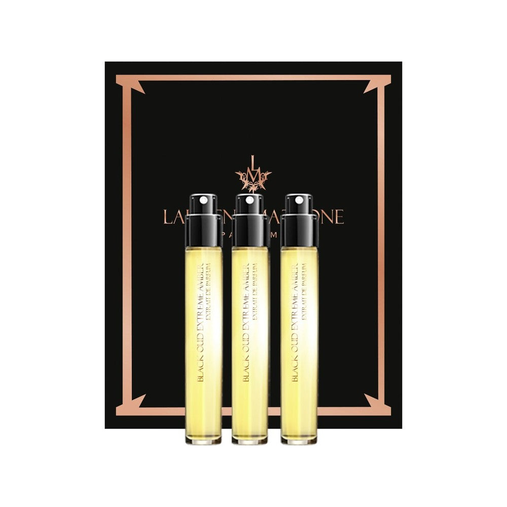 Laurent Mazzone Black Oud Extreme Amber Set Unisex hajuvesiuute 3 kpl 15 ml