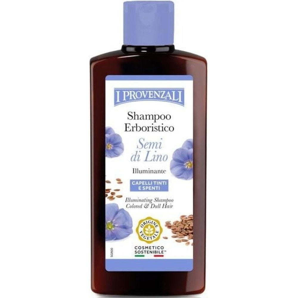I provenzali Yrttishampoo pellavansiemenillä värjätyille ja vaurioituneille hiuksille 250 ml