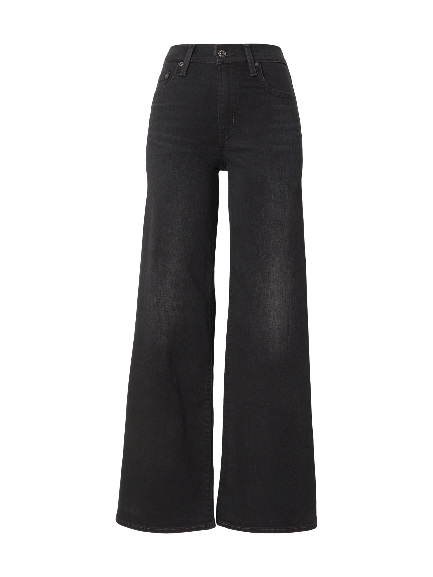 LEVI'S ® Farkut '728TM High Rise Wide Leg' musta denim