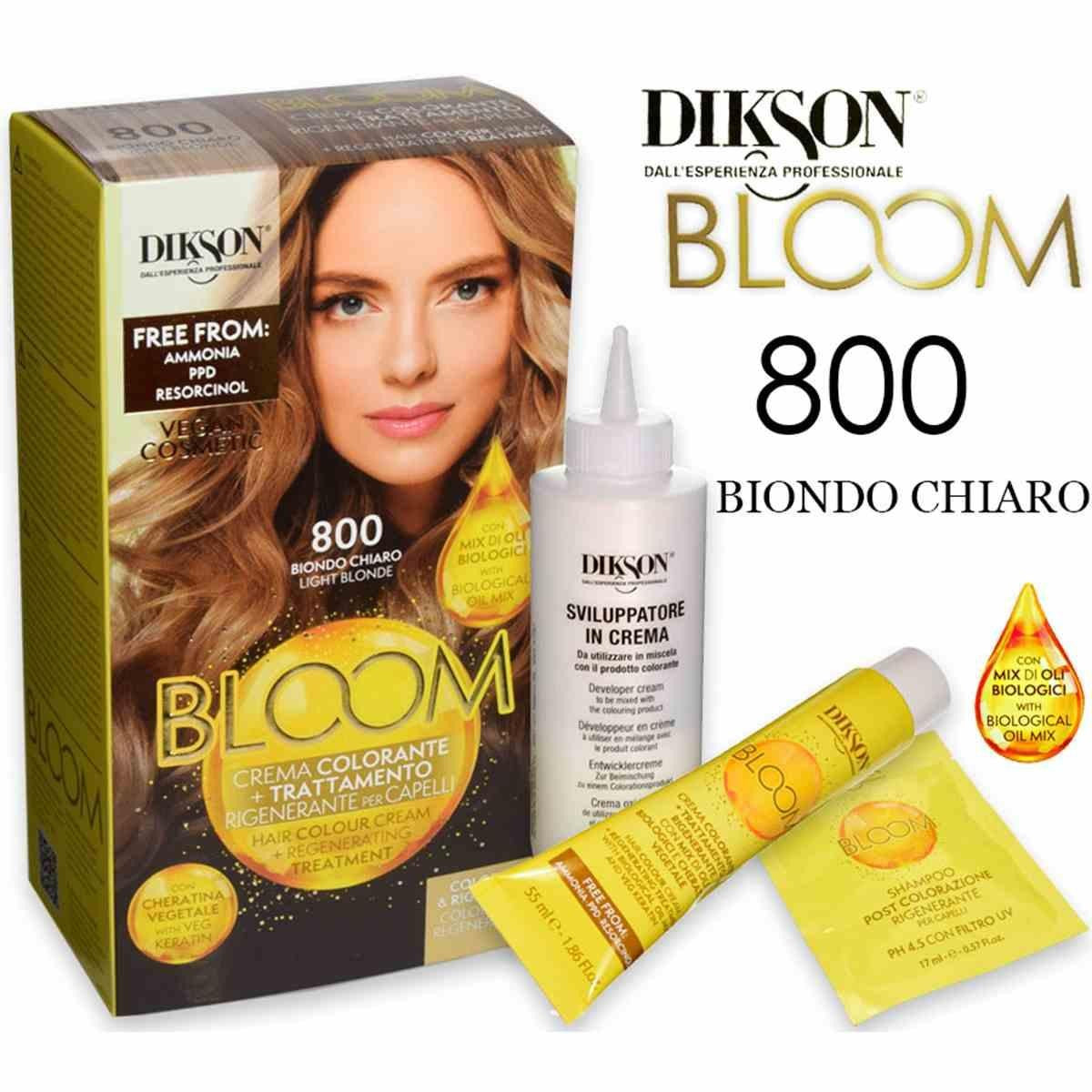 Dikson Bloom Värivoide Keratiinilla 800 Vaalea Blond