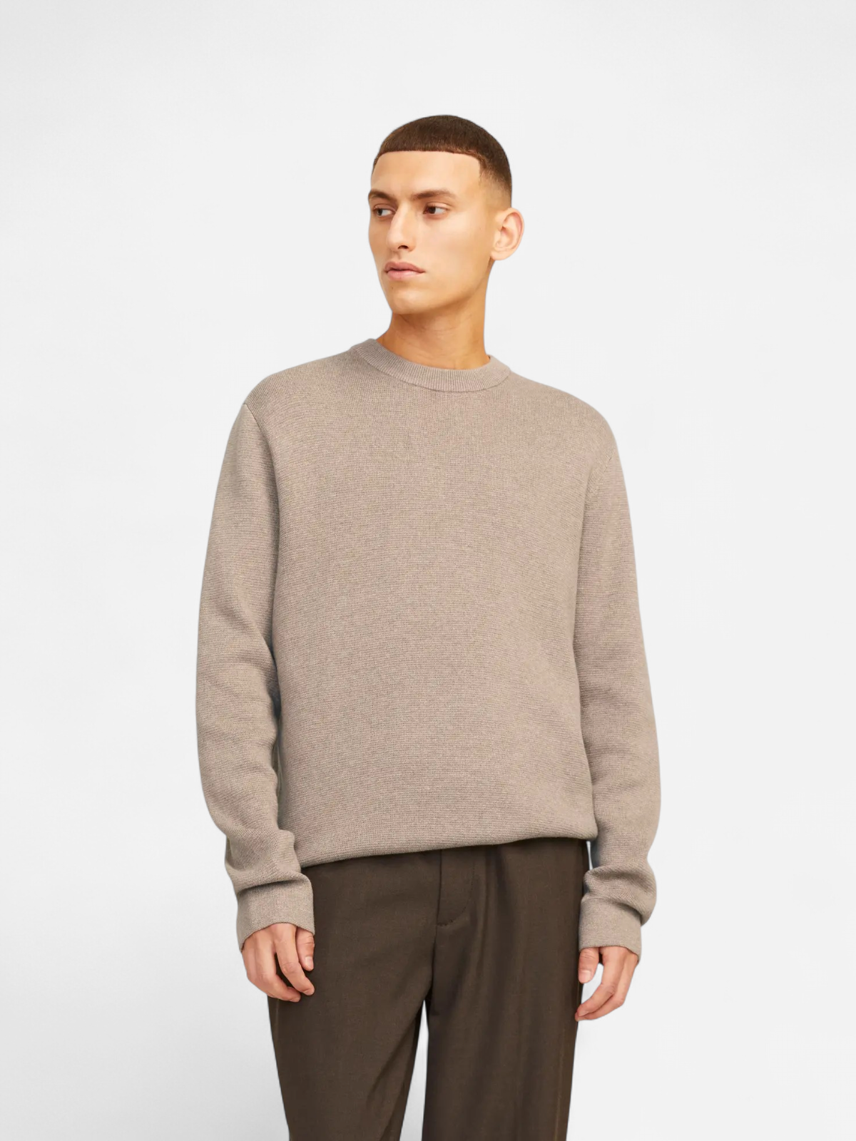 JACK & JONES Neulepaita 'JPRBLaMilano' beigenharmaa