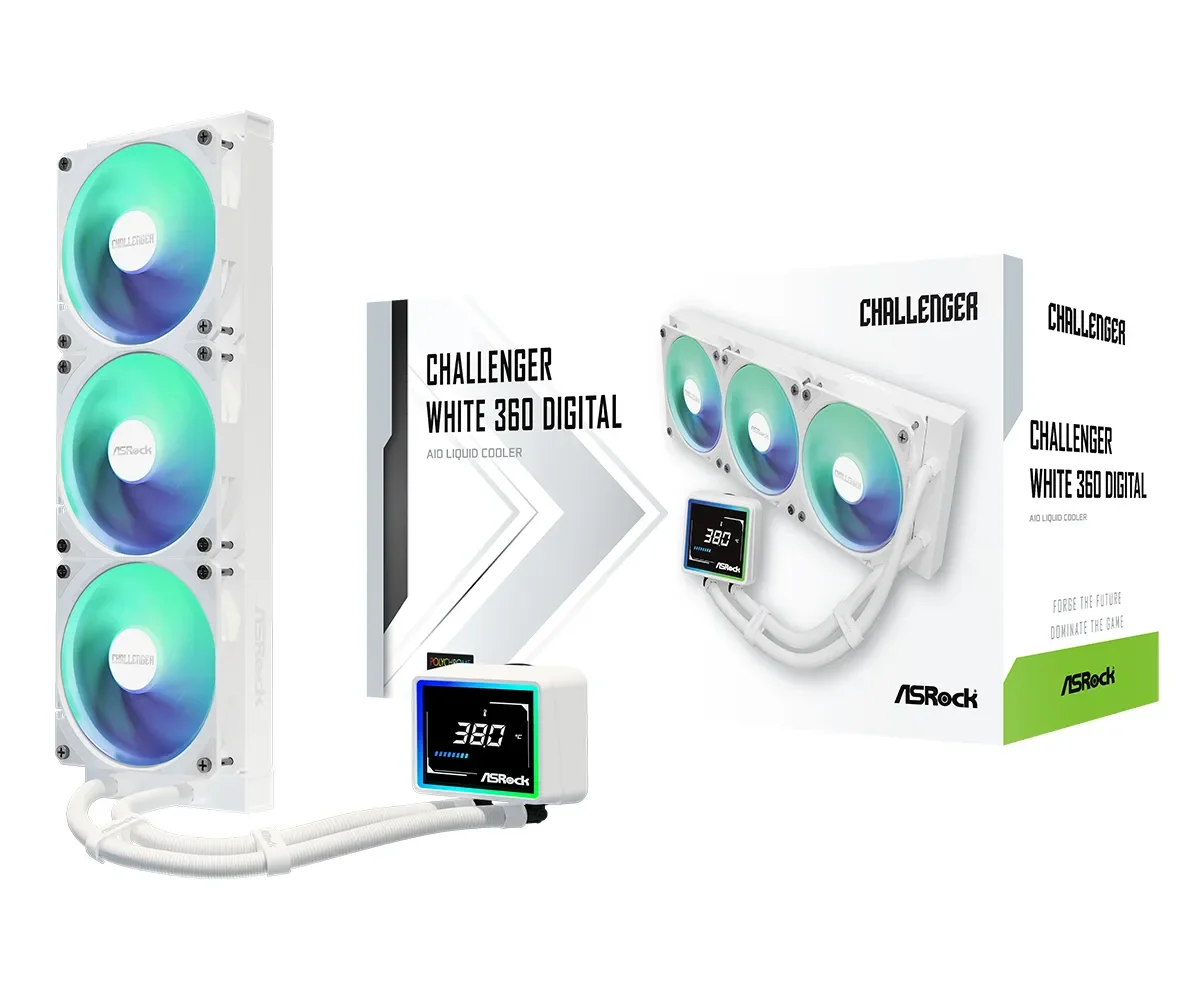 ASRock Challenger White 360 Digital - processor liquid cooling system - CPU Vesijäähdytys