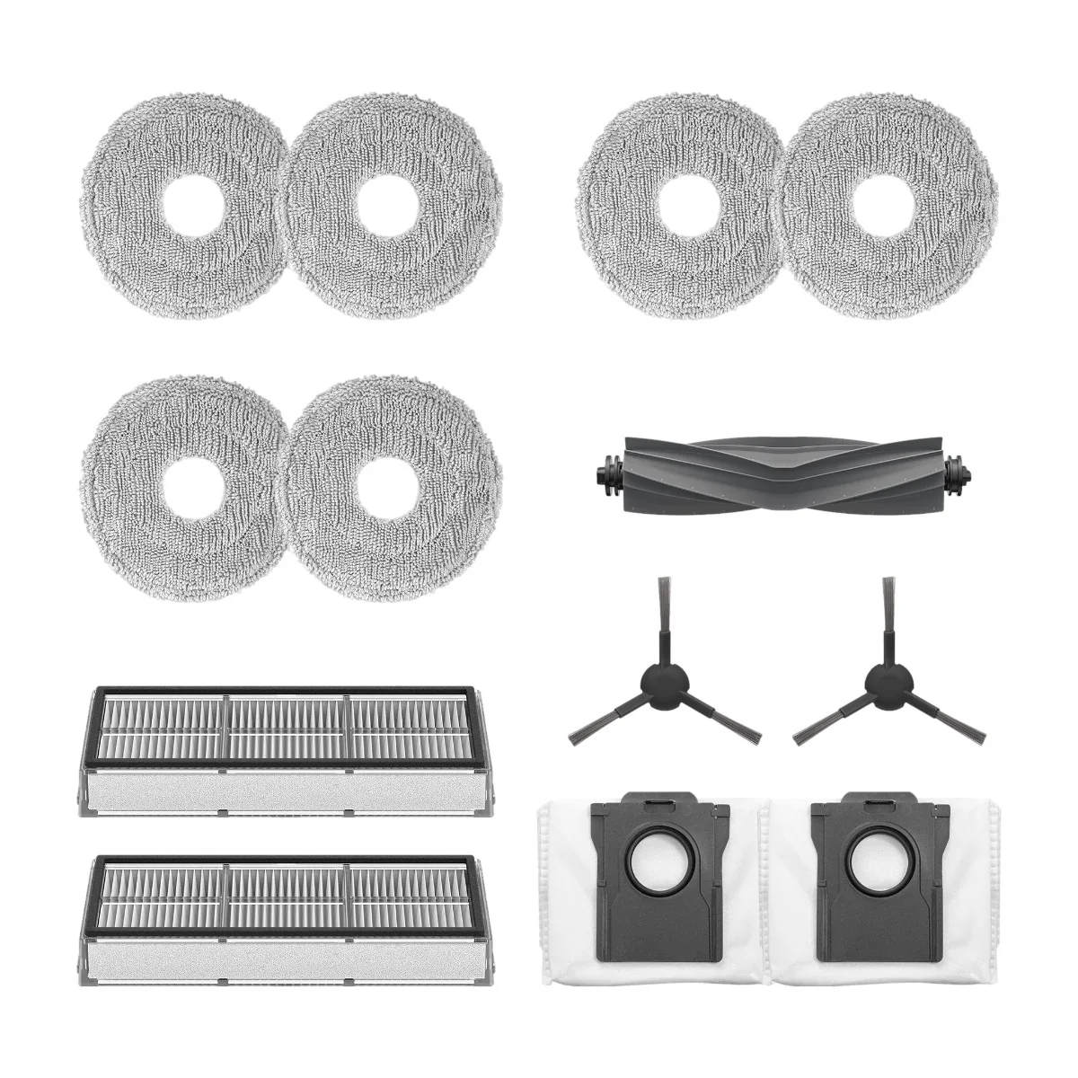 Dreame DRAC6397, Robotti-imuri, tarvikesarja, harmaa, Dreame, L10s Pro Ultra, 10 kpl