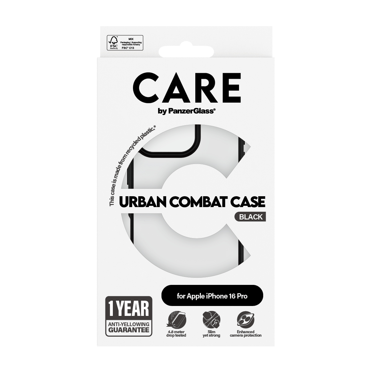 CARE by PanzerGlass Case Flagship Urban Combat iPhone 16 Pro