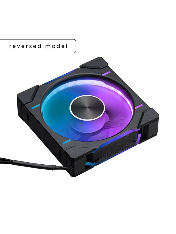 Phanteks D30-120 PWM Reversed Airflow D-RGB Musta 120 mm Kotelotuuletin (3 kpl pakkaus)