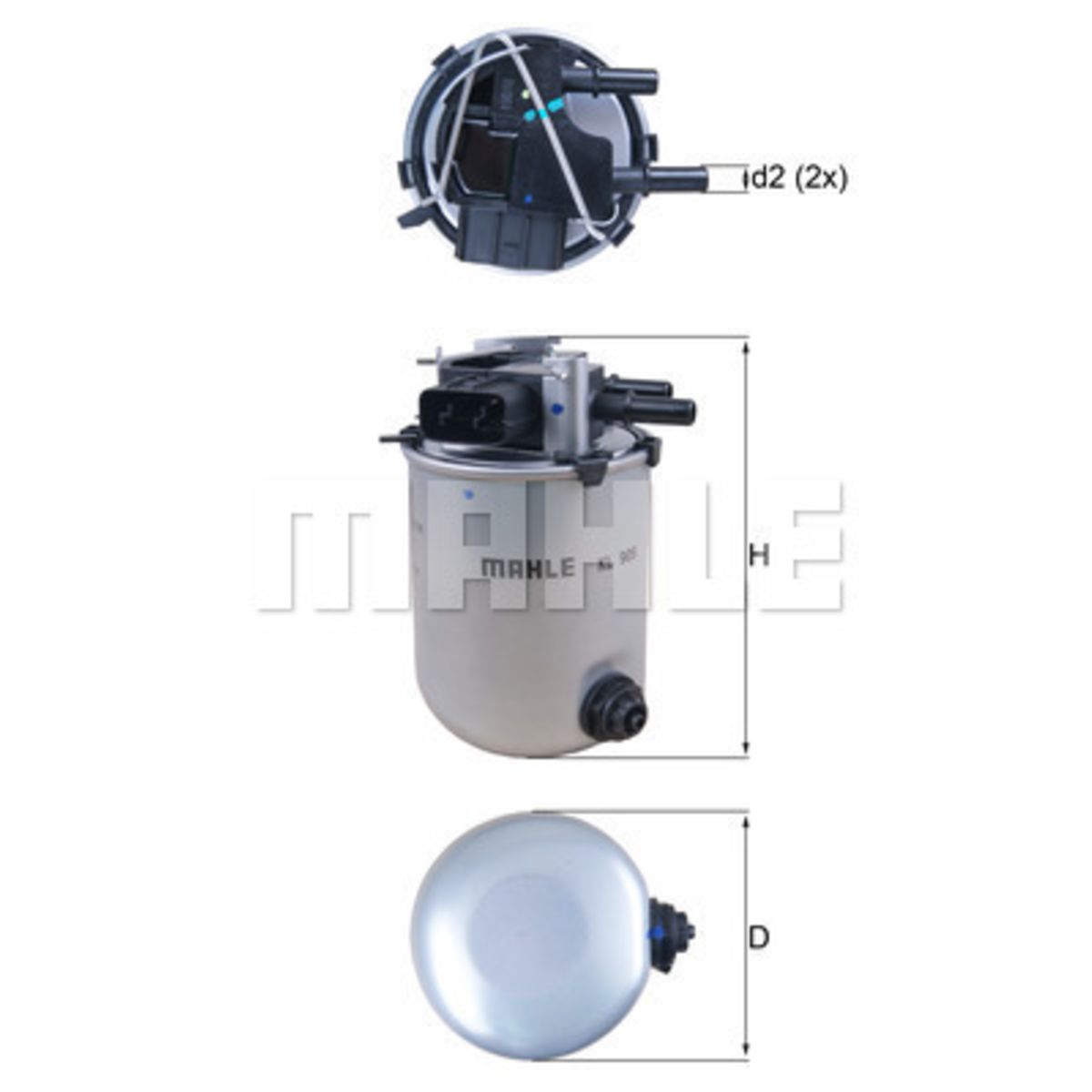 Polttoainesuodatin MAHLE KL 909
