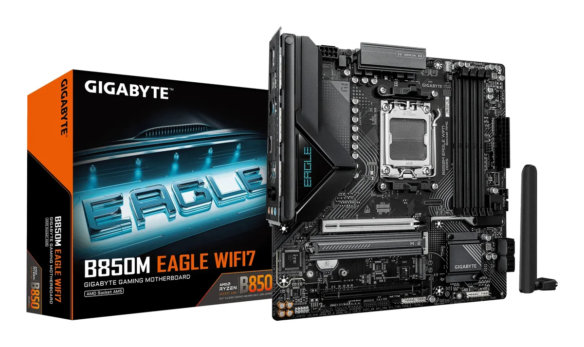 GIGABYTE B850M EAGLE WIFI7 Emolevy - AMD B850 - AMD AM5 - DDR5 RAM - Micro-ATX