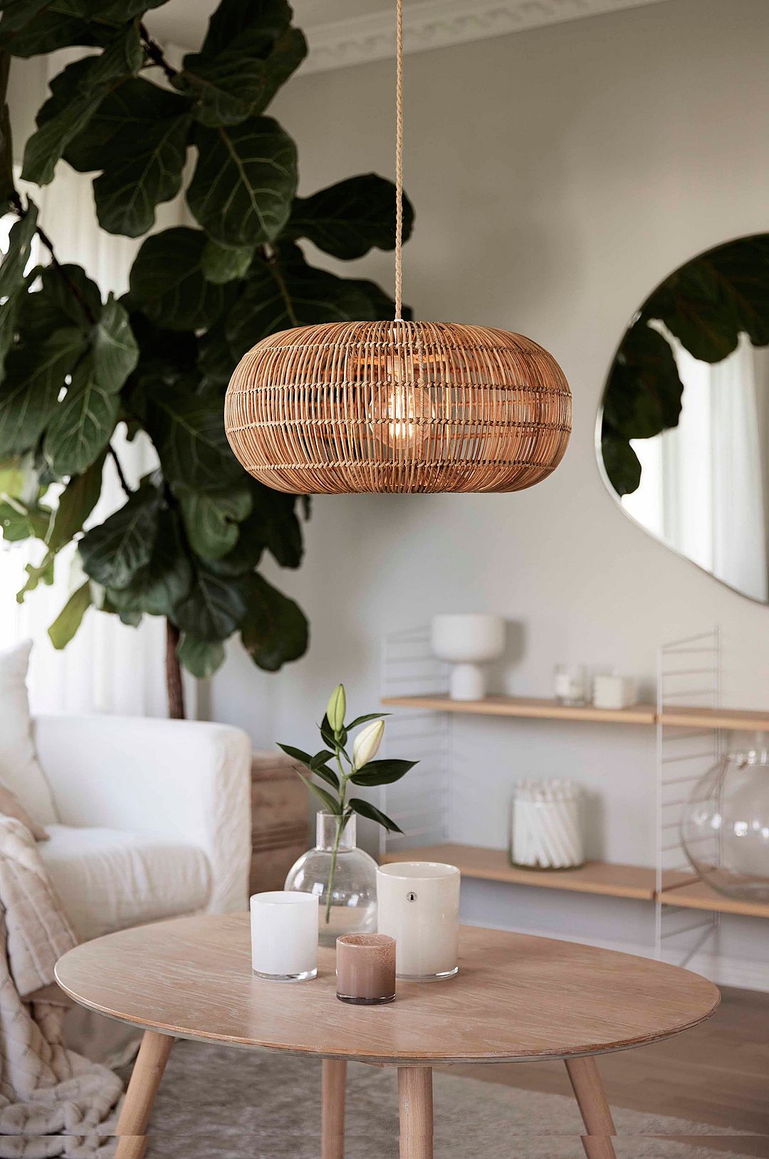 PR Home Taklampa Zuri 7551-CT18 natur 51 cm PR Home