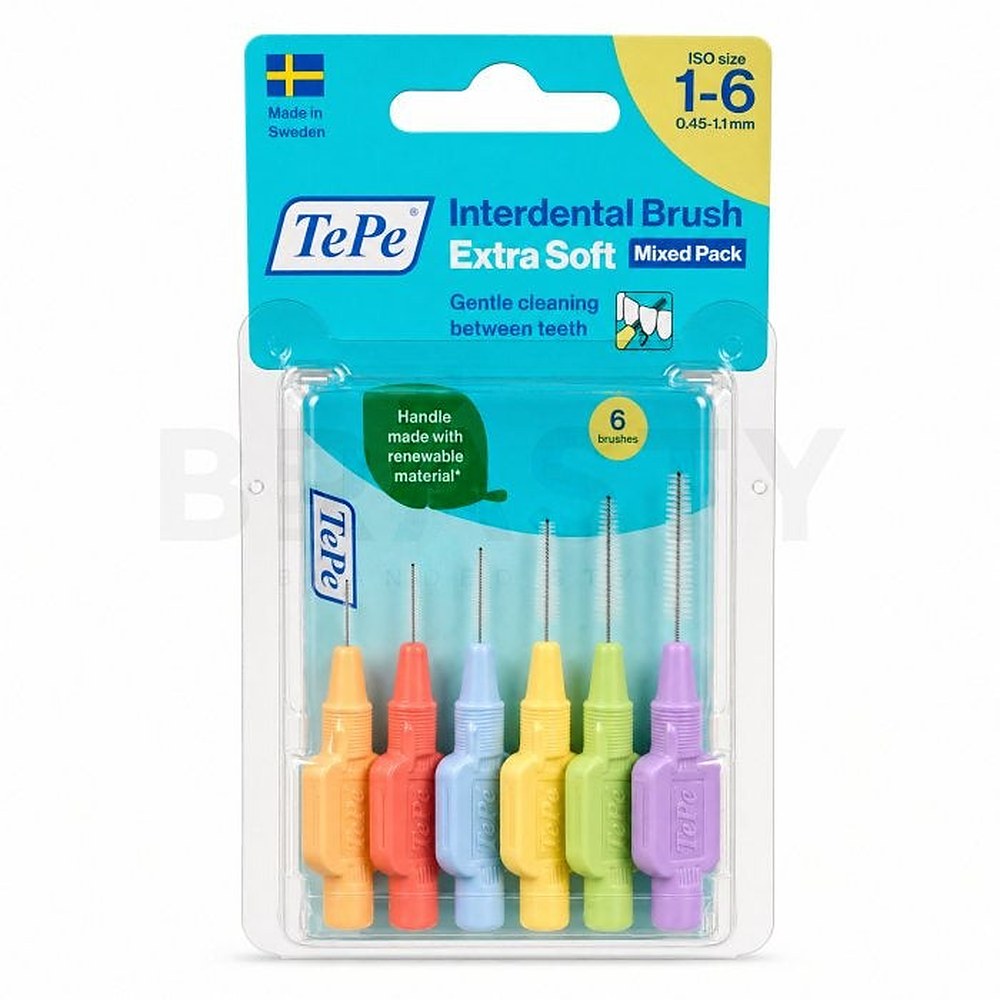 Tepe Jaksottaiset hammasharjat Start MIX (Extra Soft) 6 kpl