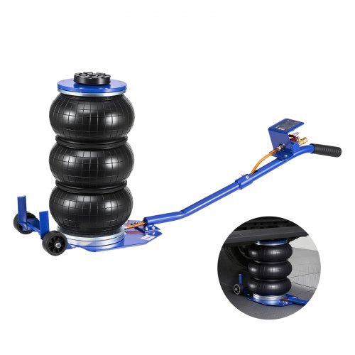 VEVOR Air Jack, 3 Ton Triple Bag Air Jack, Airbag with Six Steel Pipes, Lift Up to 450 mm, 1-6 s Fast Lifting Pneumatic with Long Handle & Rubber Pad for Cars, SUVs, Pickup Trucks Repair, Garages